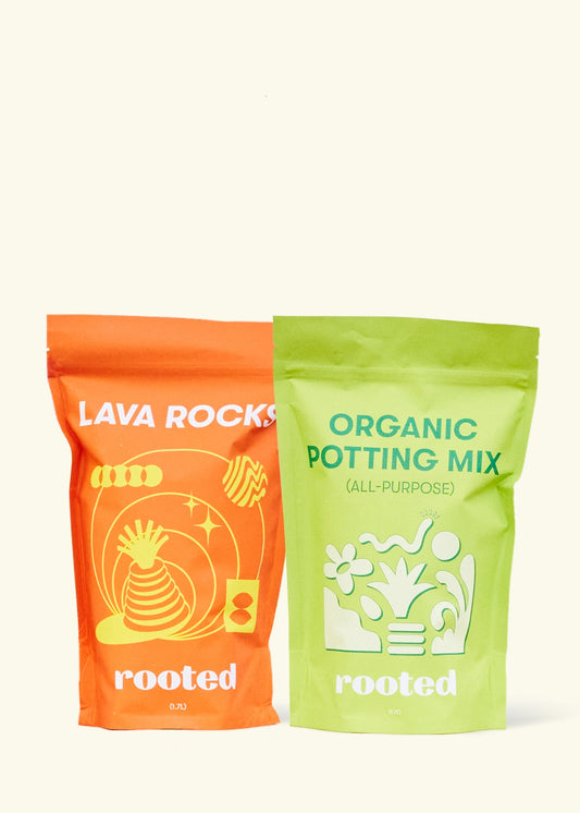 All Purpose Organic Potting Mix and Lava